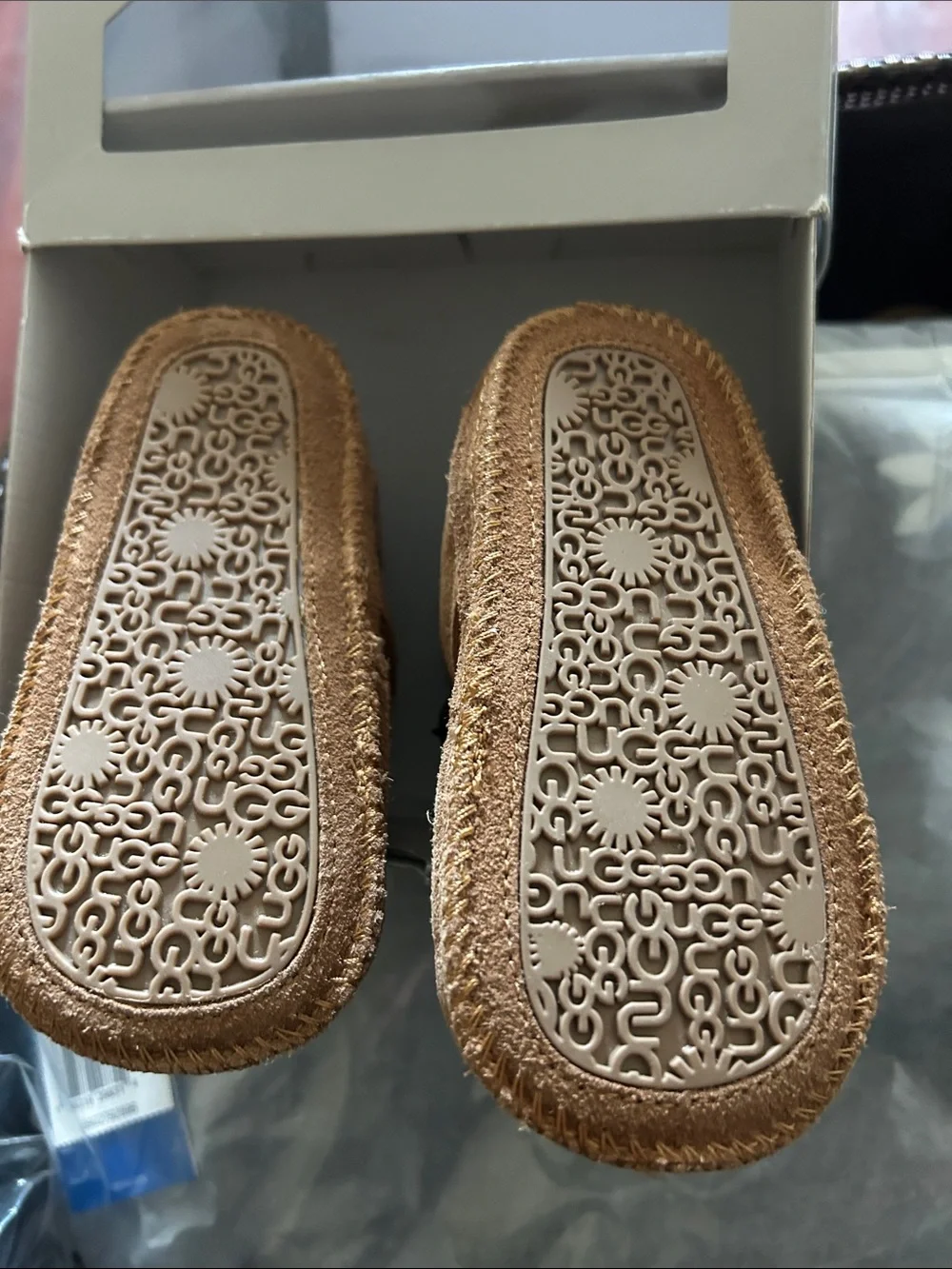 UGG Kids Chestnut Brown Suede Mini Boots 4/5